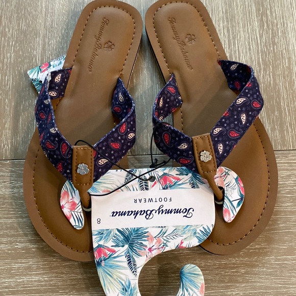 Tommy Bahama Women’s Paisley Flip Flops NWT Size 8 - Picture 4 of 5